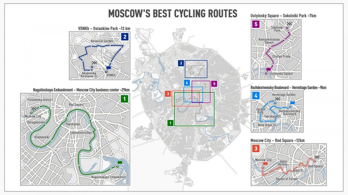 मोस्कवा बाइक का नक्शा