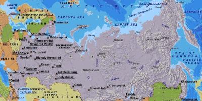 मास्को का नक्शा रूस