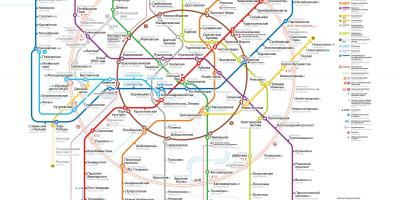 मेट्रो मास्को का नक्शा