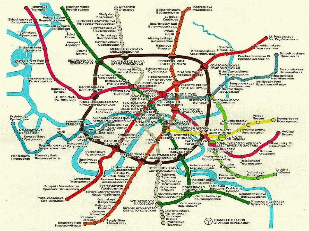 मास्को रेल मानचित्र