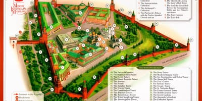 क्रेमलिन मास्को का नक्शा