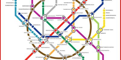 मेट्रो का नक्शा Moskau