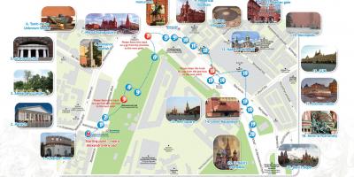 मॉस्को यात्रा के नक्शे