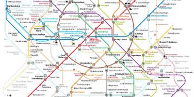 मेट्रो स्टेशन मास्को का नक्शा