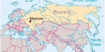 मास्को के नक्शे पर रूस