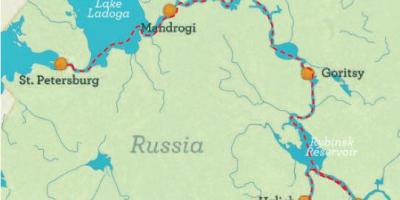 नक्शे के सेंट पीटर्सबर्ग के लिए मास्को क्रूज